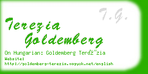 terezia goldemberg business card